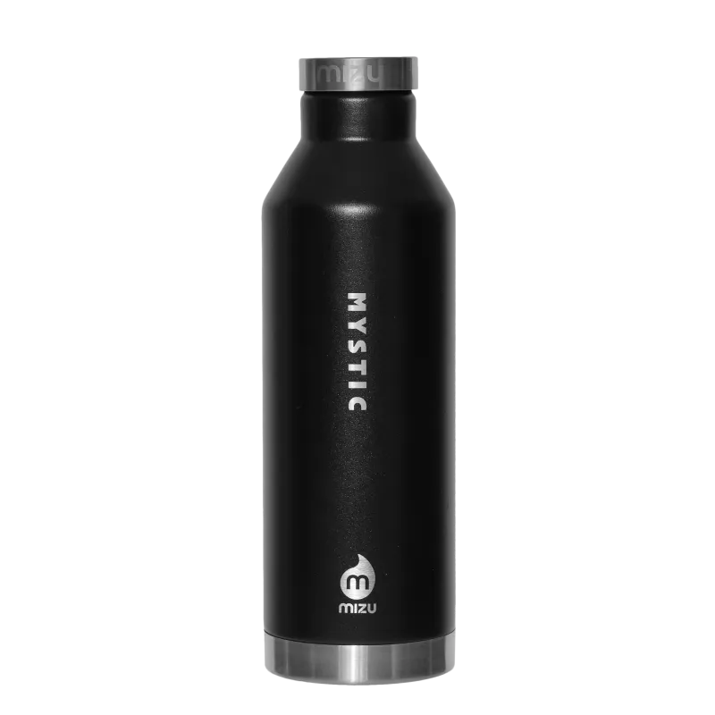 Mystic Mizu Thermos Bottle - Black/Silver
