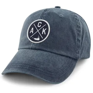 Nantucket ACK Emblem Washed Dad Hat