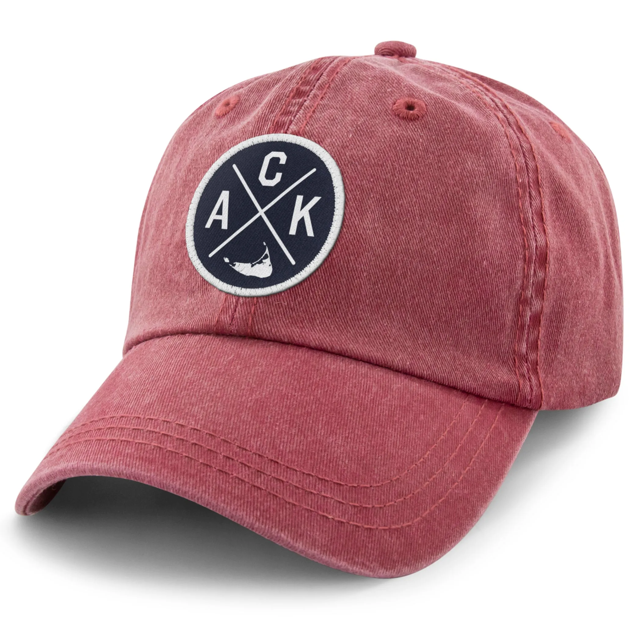 Nantucket ACK Emblem Washed Dad Hat