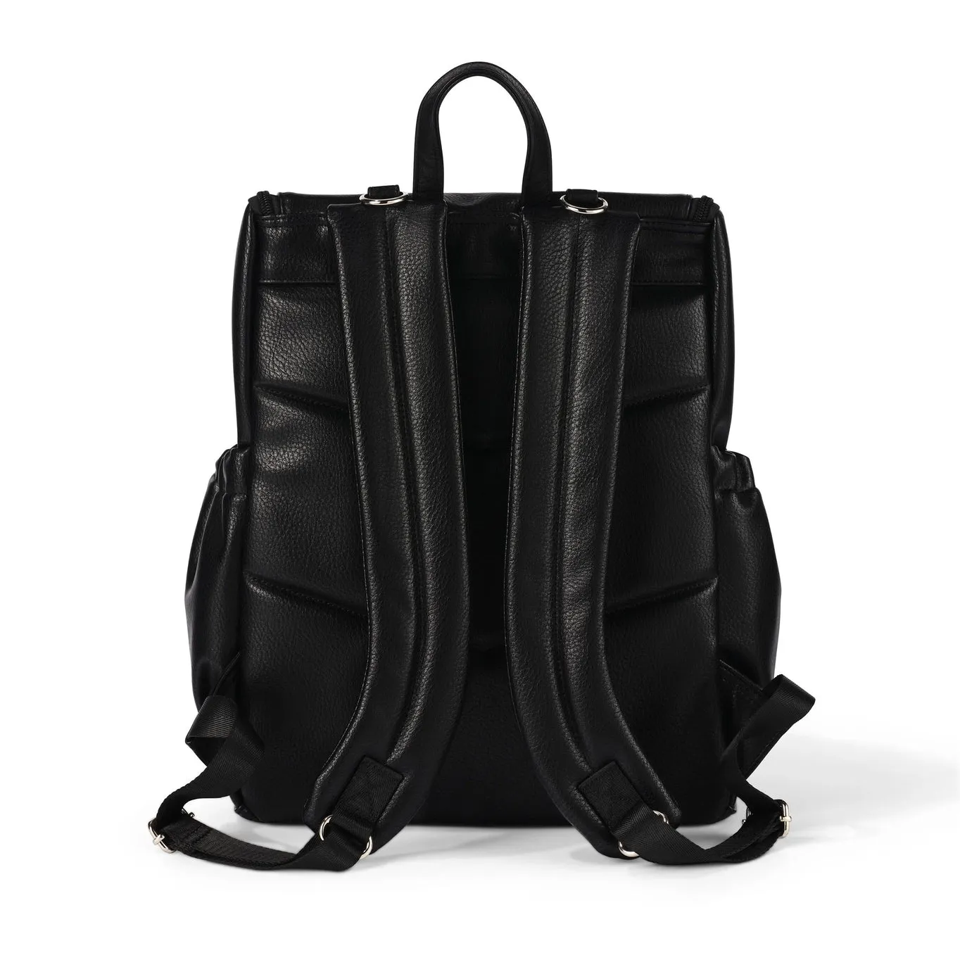 Nappy Backpack l  Black Dimple Vegan Leather