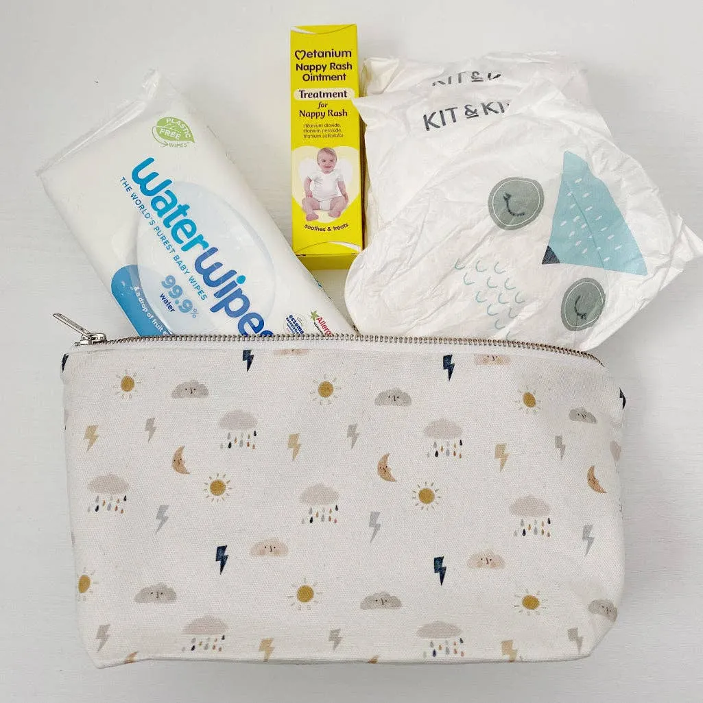 Nappy Wallet - Weather Print