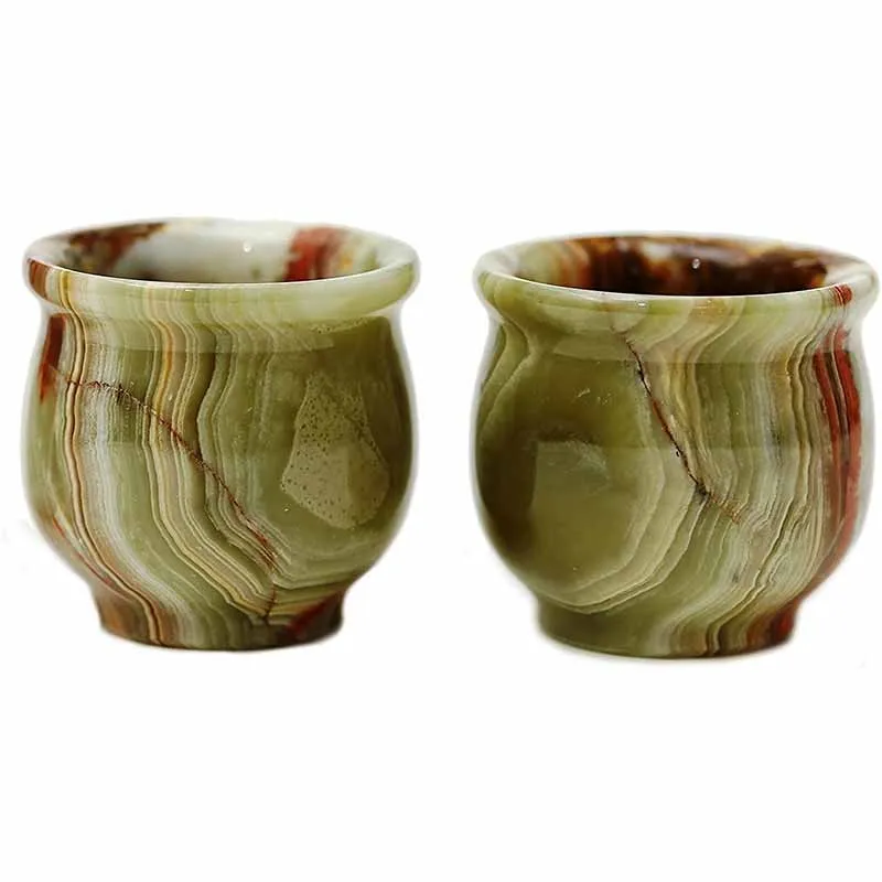 Natural Marble Tequila Shot Glasses