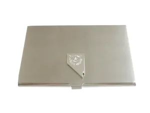 Nevada State Map Shape and Flag Design Business Card Holder