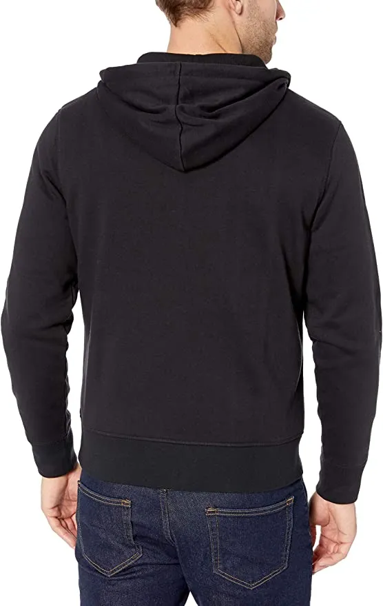 New Amazon Essentials Men's Water-Repellent Thermal-Lined Full-Zip Fleece Hoodie, Black, Sz XXL!
