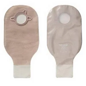 New Image Two-Piece Drainable Pouch, Flange 1-3/4" (44mm) Transparent 12" (30cm) - Box of 10