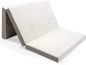 New Milliard Tri Folding Mattress with Washable Cover Space Saver Single Size (75 inches x 25 inches x 4 inches)