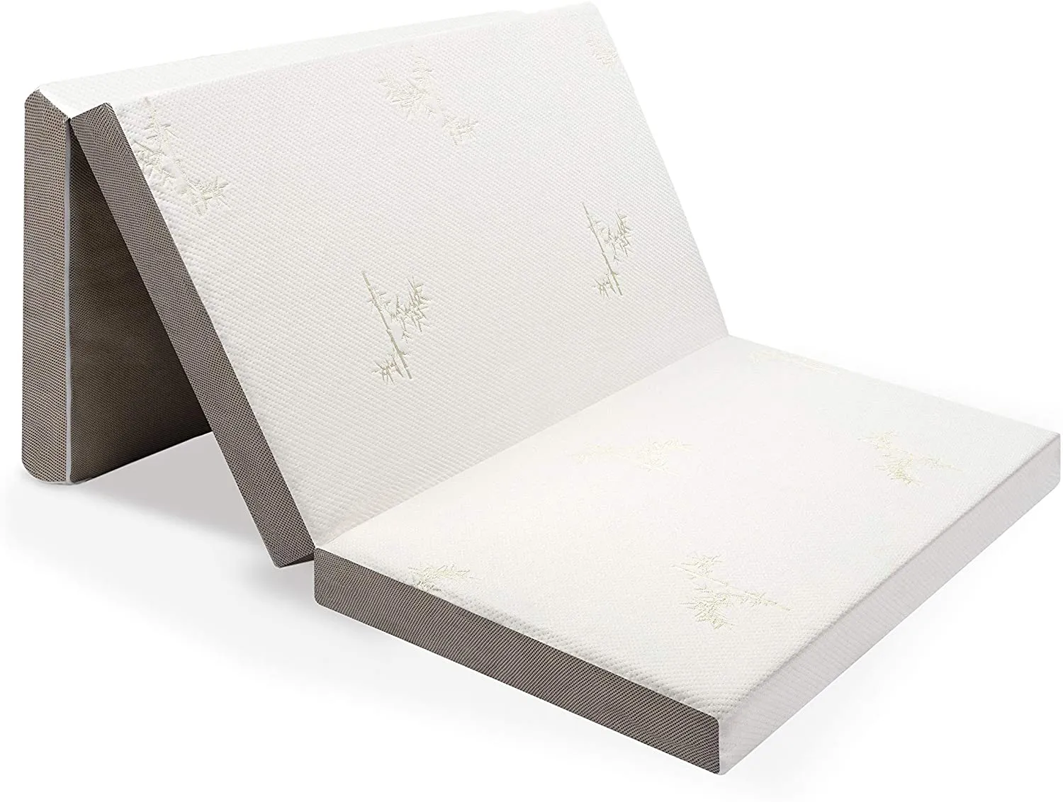 New Milliard Tri Folding Mattress with Washable Cover Space Saver Single Size (75 inches x 25 inches x 4 inches)
