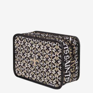 New Orleans Saints Quilted Printed Cosmetic Bag
