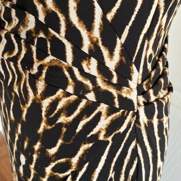 New Vince Camuto Sheath Asymmetrical Sleeveless Dress knee length