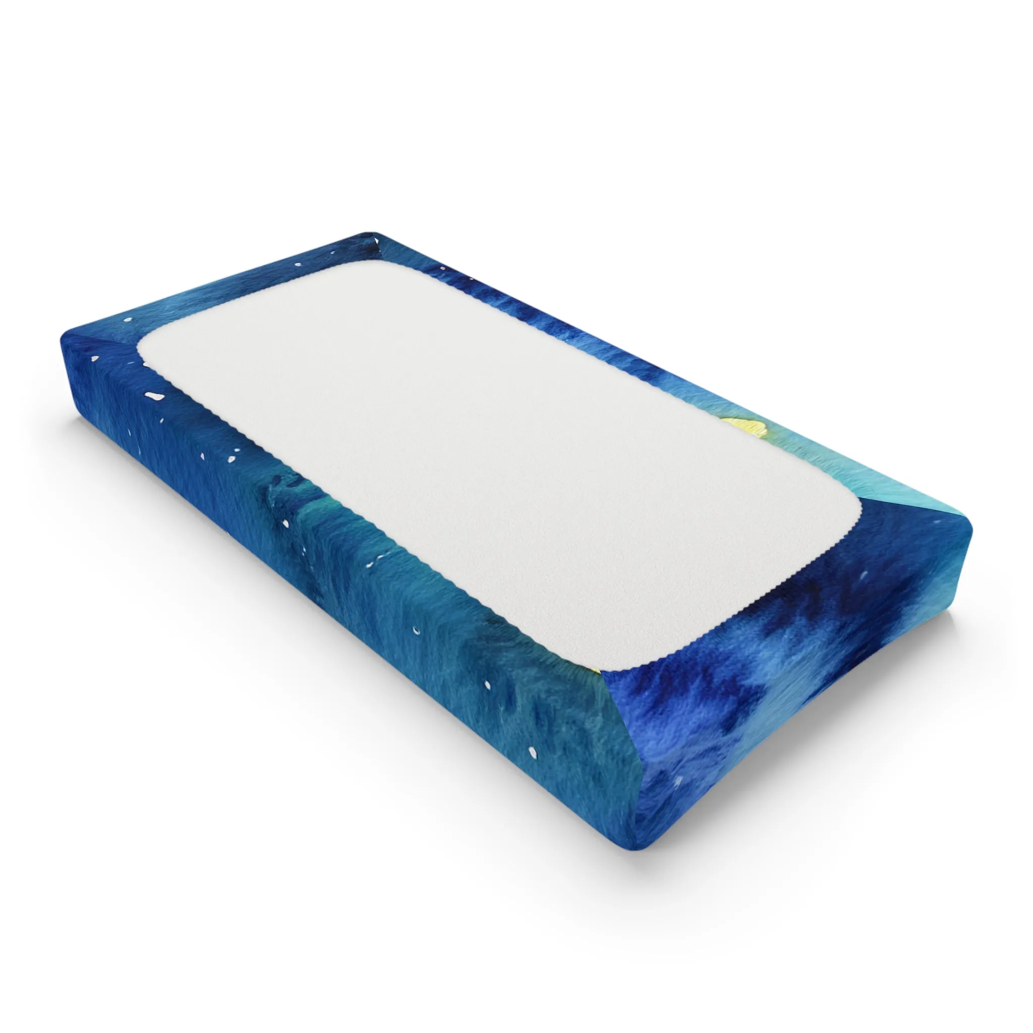 Night Watercolor Baby Changing Pad Cover
