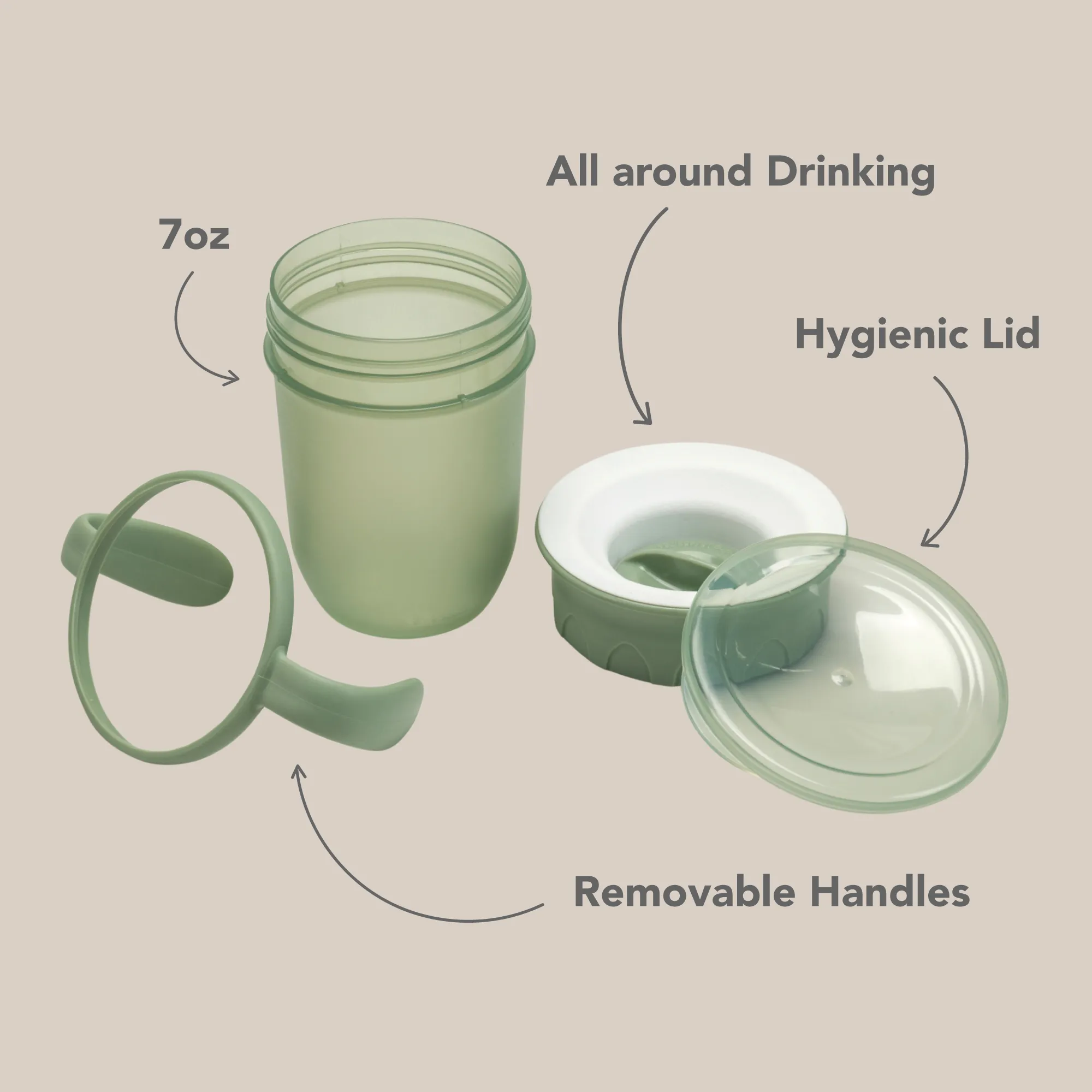 noüka All Around Cup - Moss (Min. of 2 PK, Multiples of 2 PK)