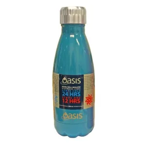 Oasis S/S Insulated Drink Bottle 350ml Fluoro Blue