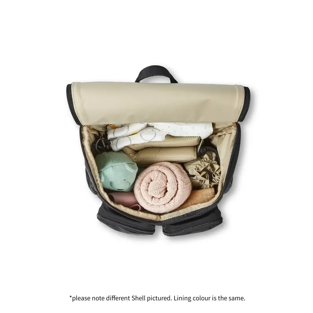 OiOi Signature Vegan Leather Nappy Backpack - Blue