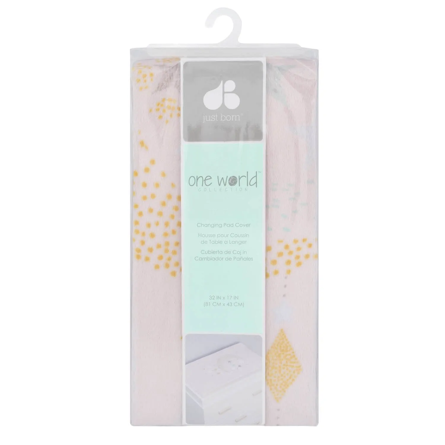 One World Collection Changing Pad Cover - Love & Sugar