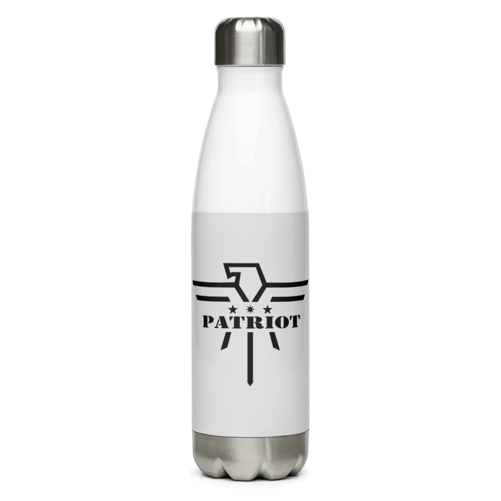 Patriot Black Eagle Stainless Steel Water Bottle