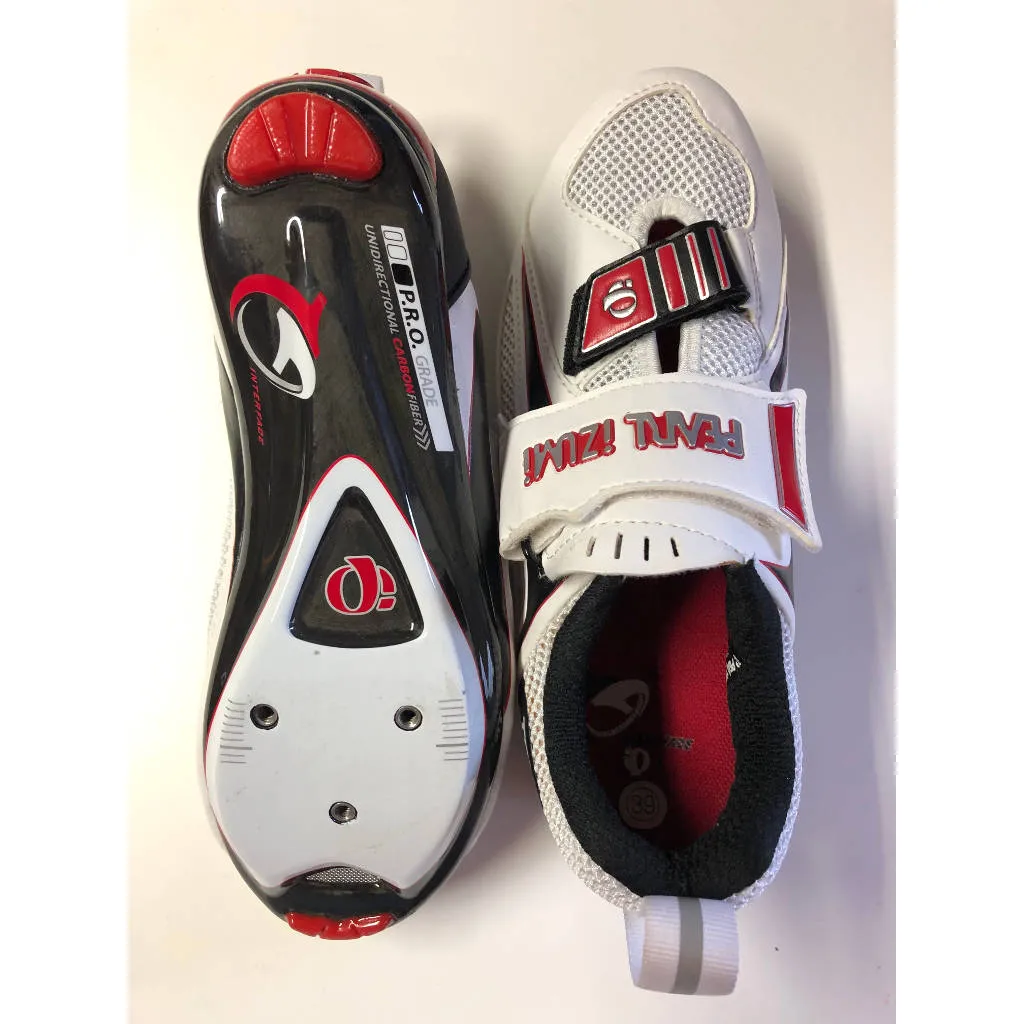 Pearl Izumi Tri Fly III Carbon, Herren, weiß/schwarz/rot, Größe 39