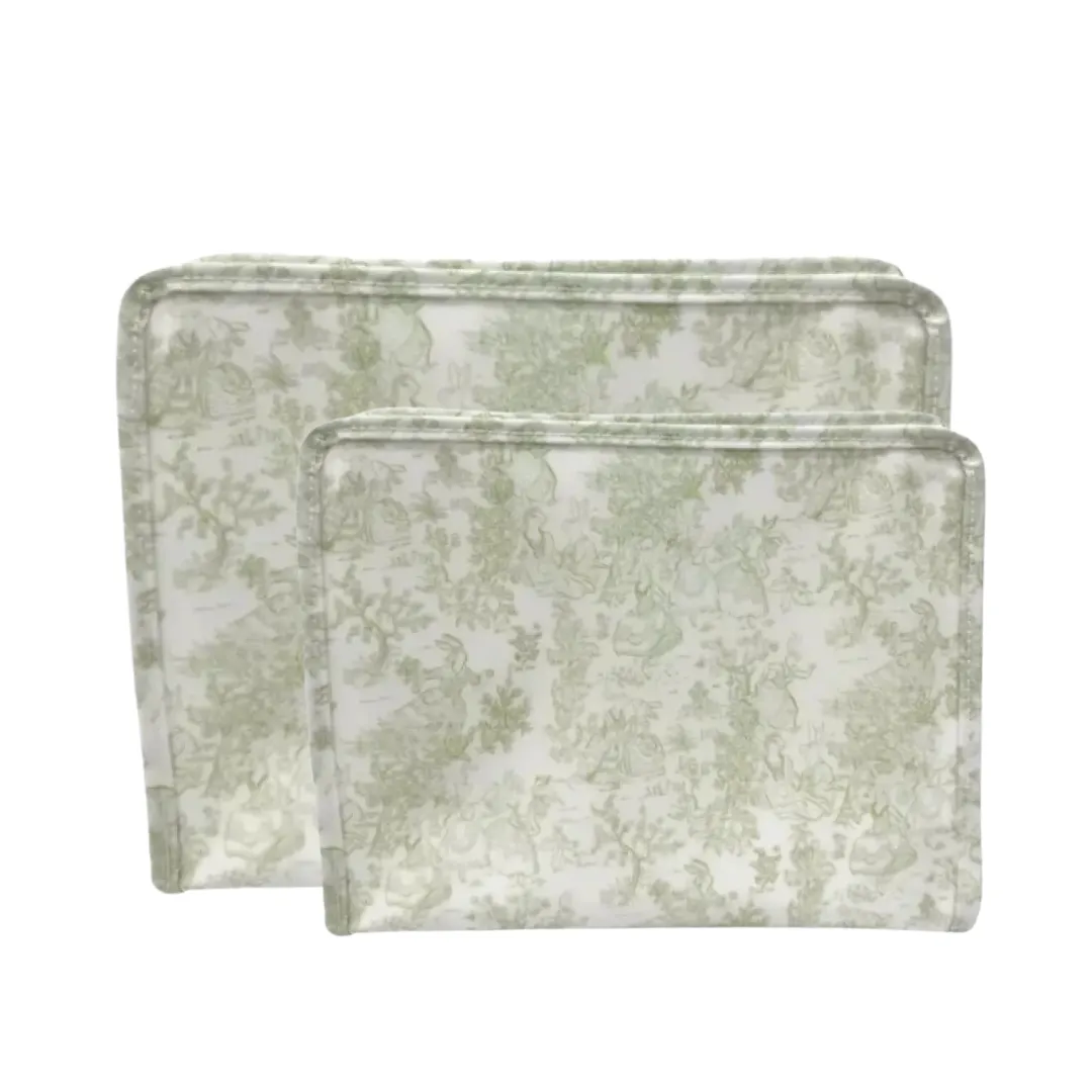 Personalized Nylon Green Toile Duet