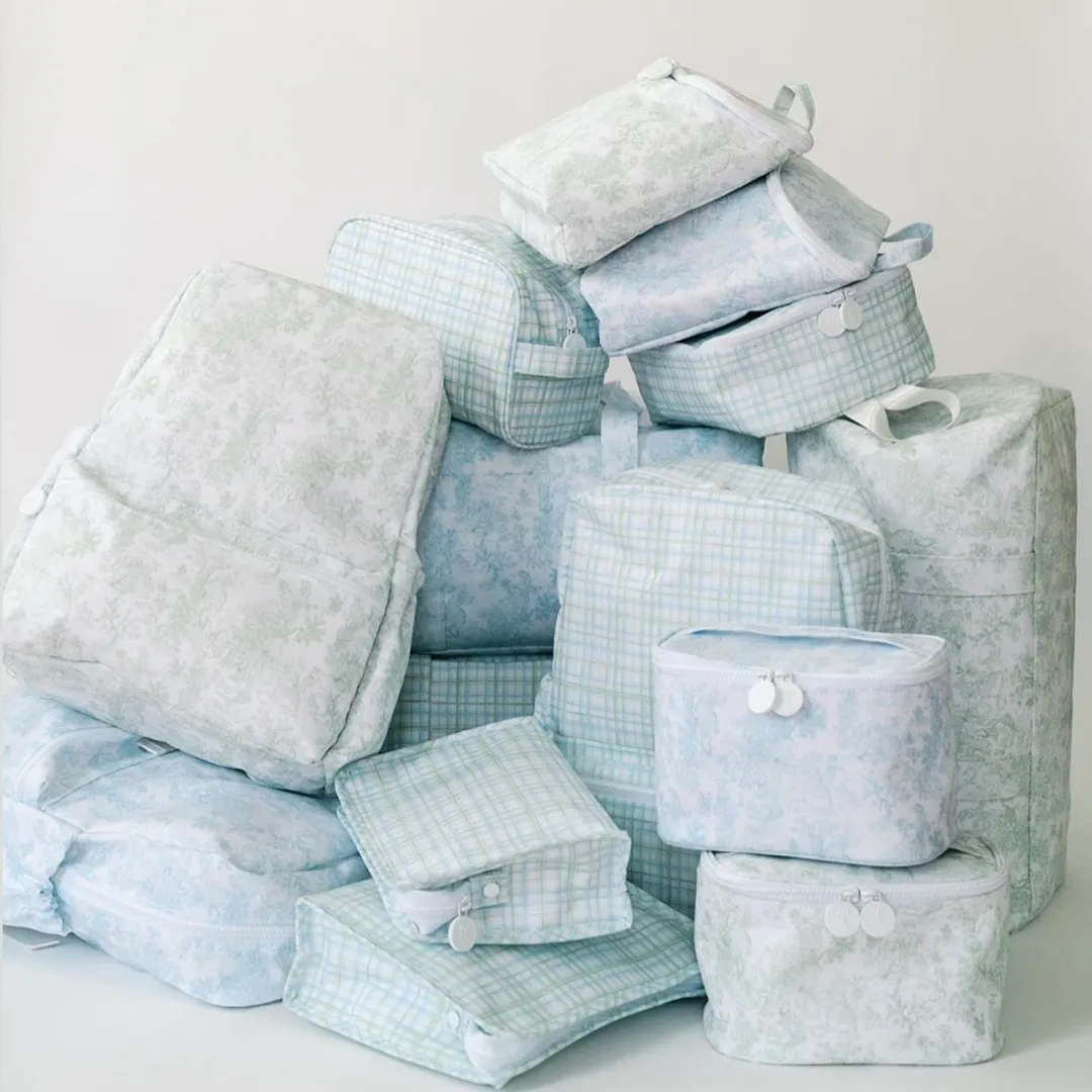 Personalized Nylon Green Toile Duet