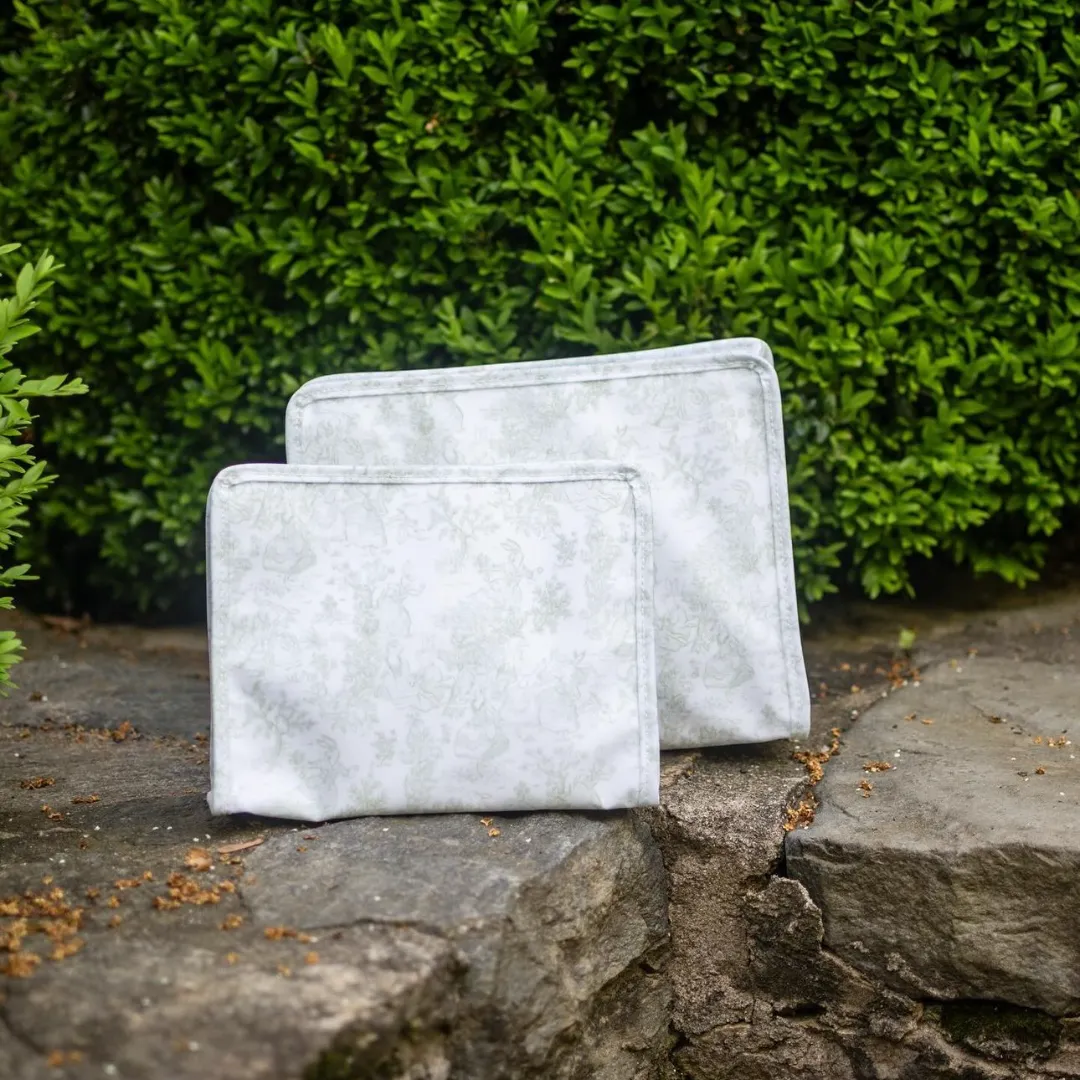 Personalized Nylon Green Toile Duet
