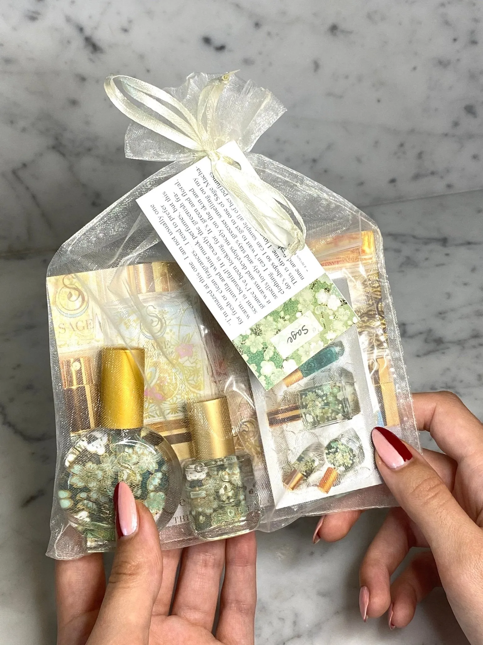 PETITE FRESH TRIO ~ Diamond, Sage, and Turquoise Organic Eau de Toilette Mini Gift Set by Sage