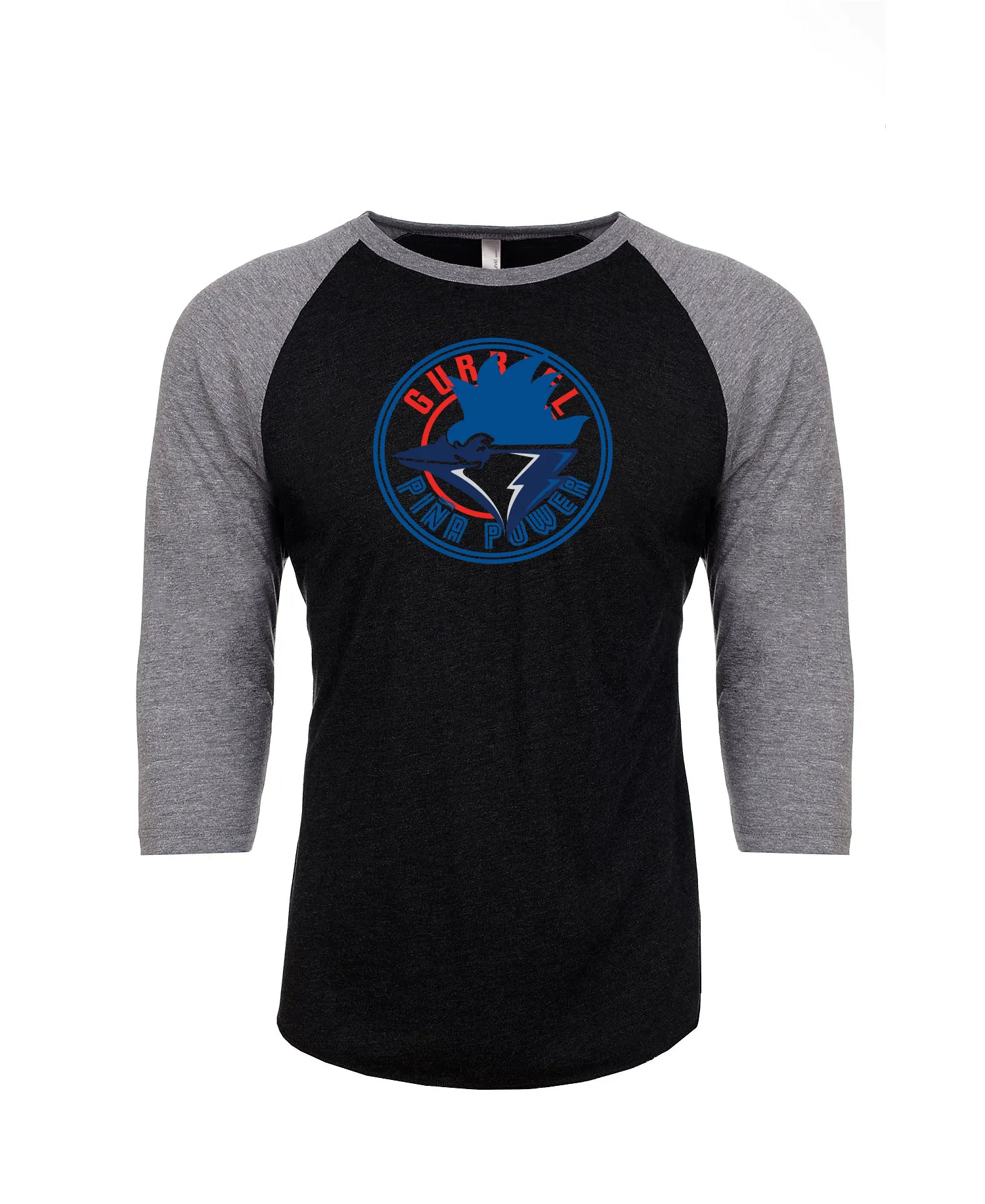 Piña bird- Tri-Blend 3/4 Raglan Tee