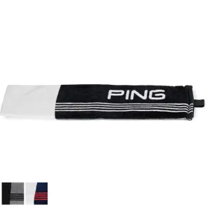 Ping Tri-Fold Towel Black/White (35951-01)
