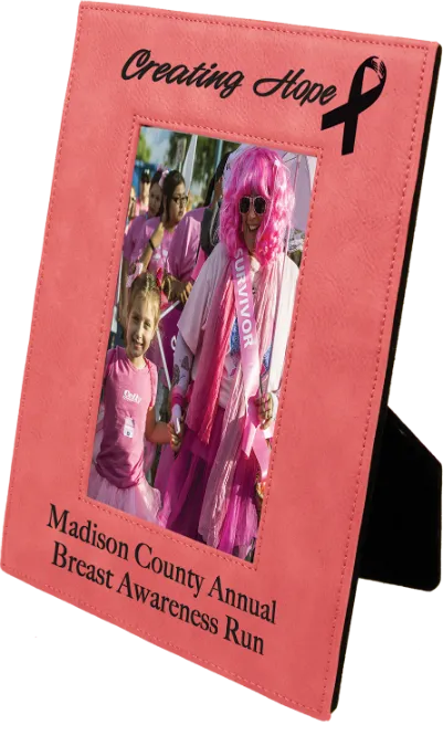 Pink Leatherette Frame
