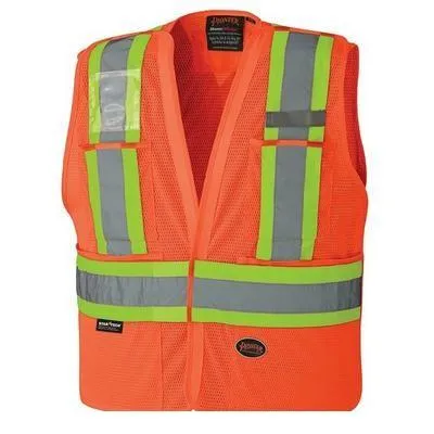 Pioneer 6932 Hi-Viz Safety Tear-Away Vest - Orange