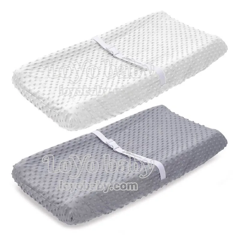 Plush Changing Pad Cover Set (2 Pack) For Baby Boys And Girls