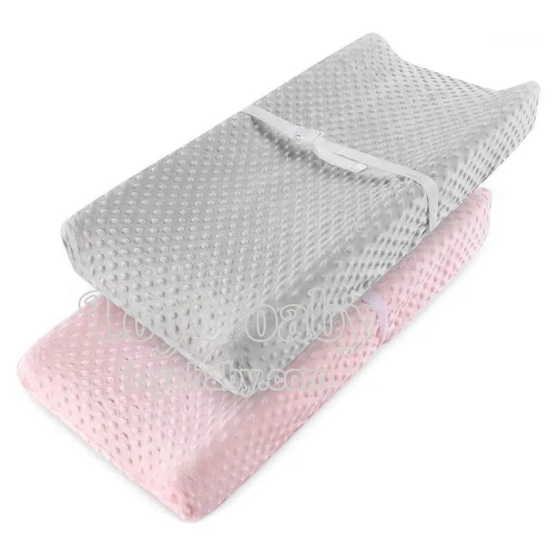 Plush Changing Pad Cover Set (2 Pack) For Baby Boys And Girls