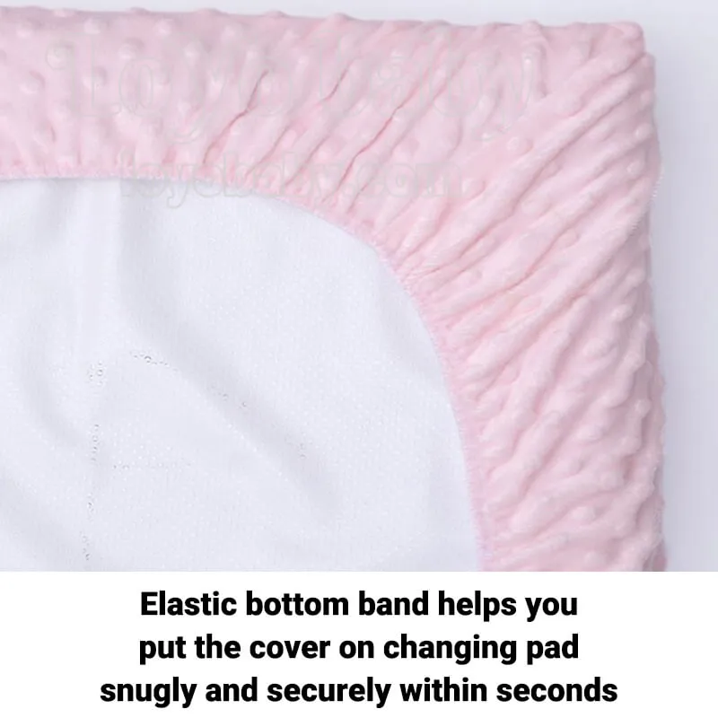 Plush Changing Pad Cover Set (2 Pack) For Baby Boys And Girls