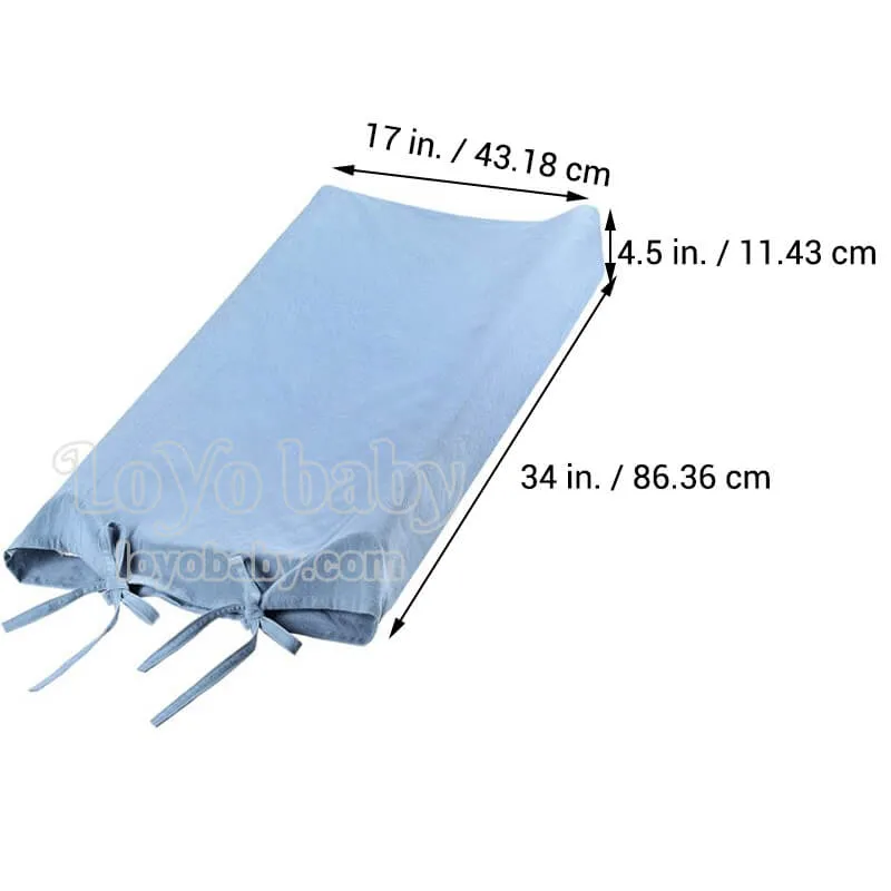 Plush Neutral Cotton Baby Changing Table Pad Cover For Boys And Girls