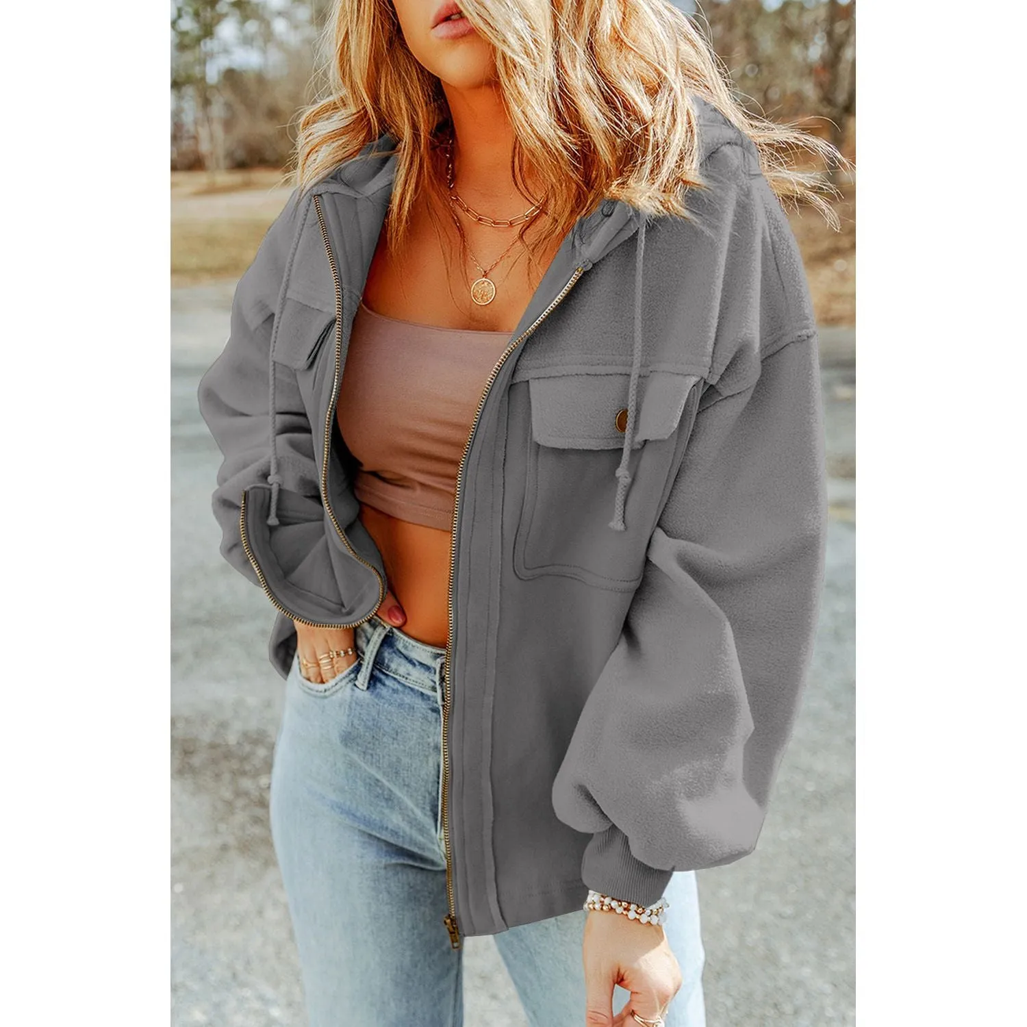 Pocket Zip Up Jacket