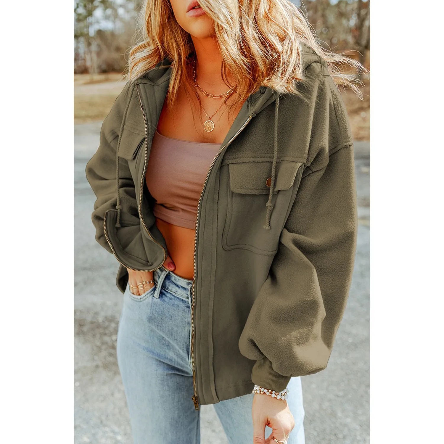 Pocket Zip Up Jacket