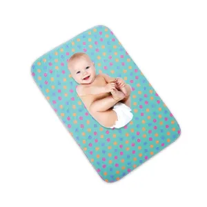 Polka Dots Diaper Mat - 20 IN X 30 IN