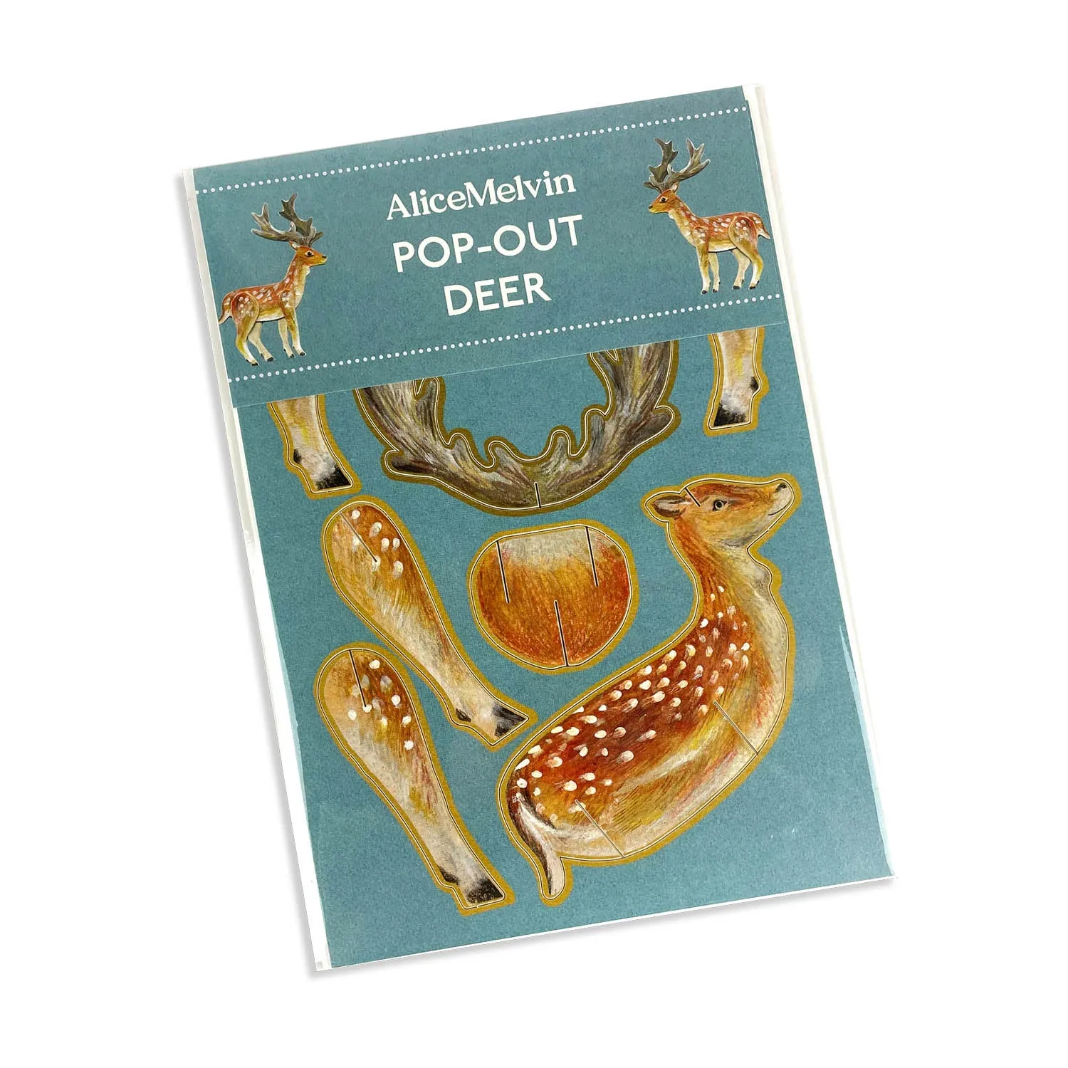Pop-out Fallow Deer Card
