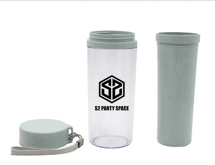 Portable Clear Insulated Water Bottle