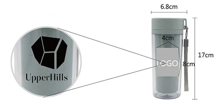 Portable Clear Insulated Water Bottle