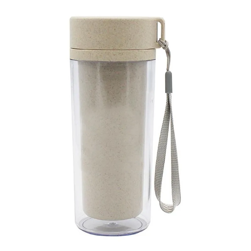 Portable Clear Insulated Water Bottle