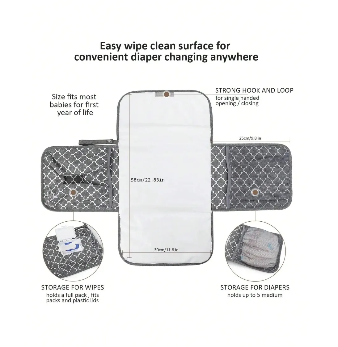 Portable Diaper Changing Pad For Baby