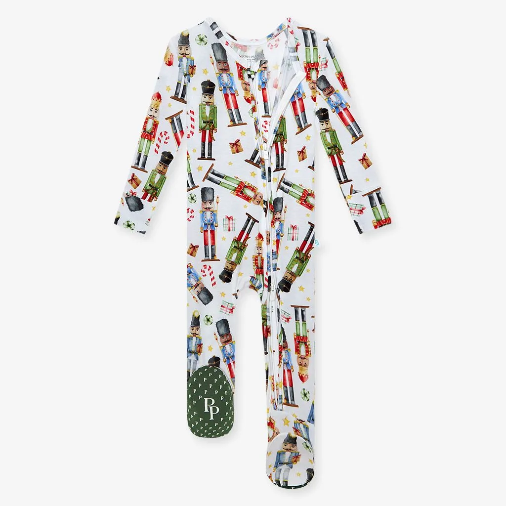 Posh Peanut - Nutcracker Footie Zippered One Piece