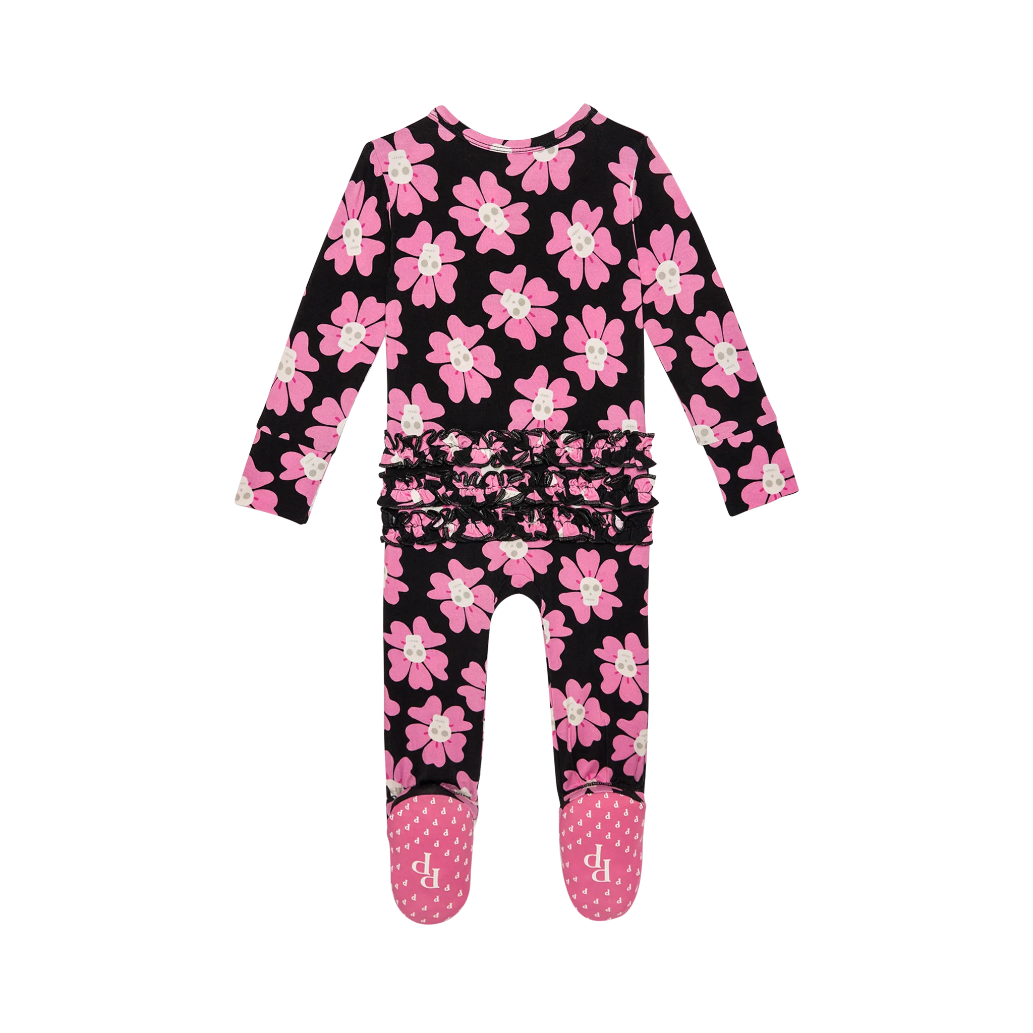 Posh Peanut- Winifred Footie Ruffled Zippered One Piece