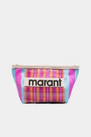 Powden Pouch in Blue Pink