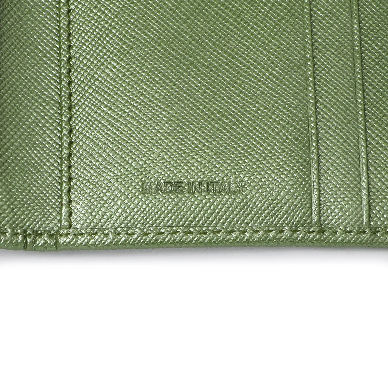 Prada Saffiano Tri-Fold Compact Wallet