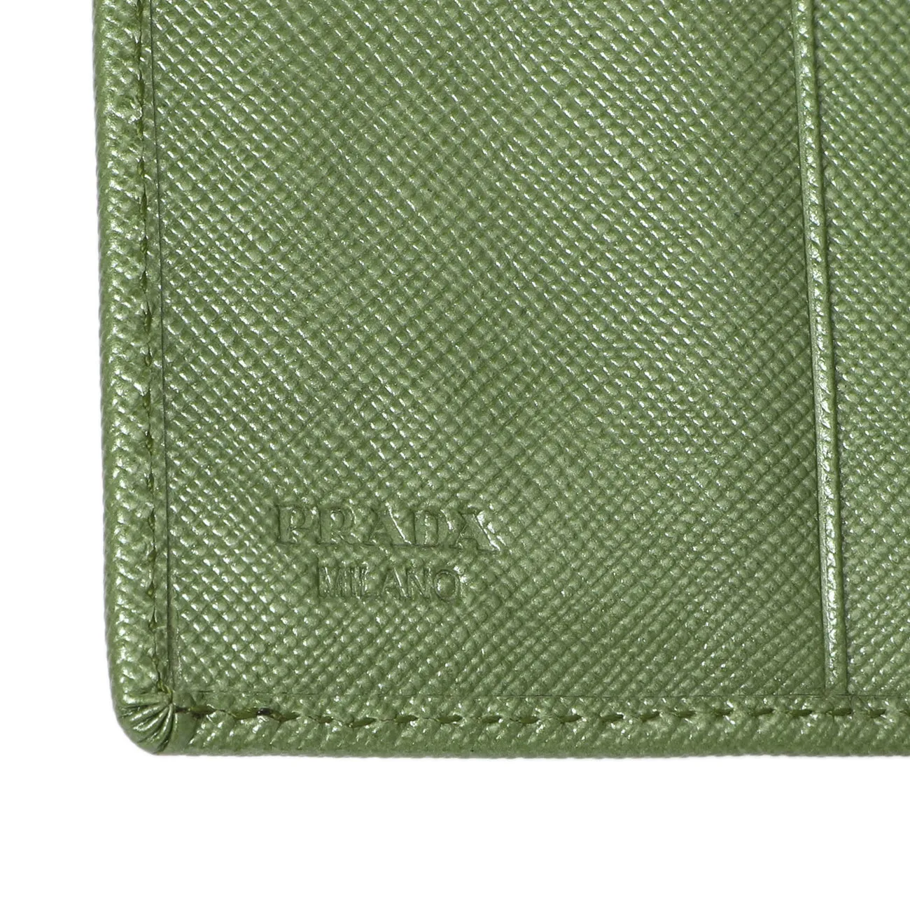 Prada Saffiano Tri-Fold Compact Wallet