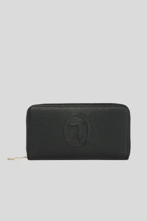 Pre Iris Zip Around Stampa Cervo - Black