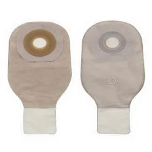 Premier One-Piece Drainable Pouch, Pre-Cut Stoma Opening 1-1/4" (32mm), Transparent 12" (30cm),  Clamp Closure - Box of 10