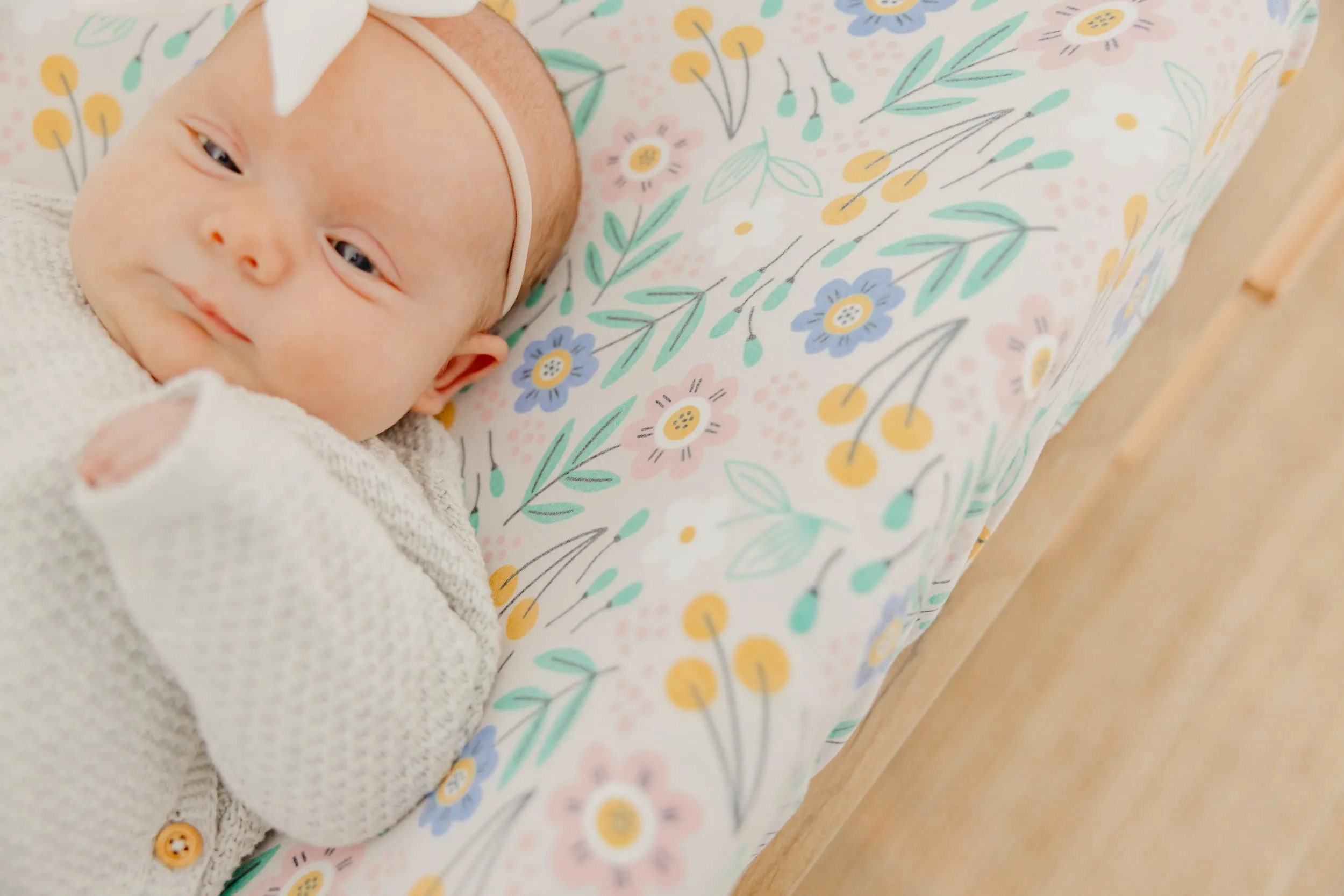 Premium Knit Diaper Changing Pad Cover - Clara