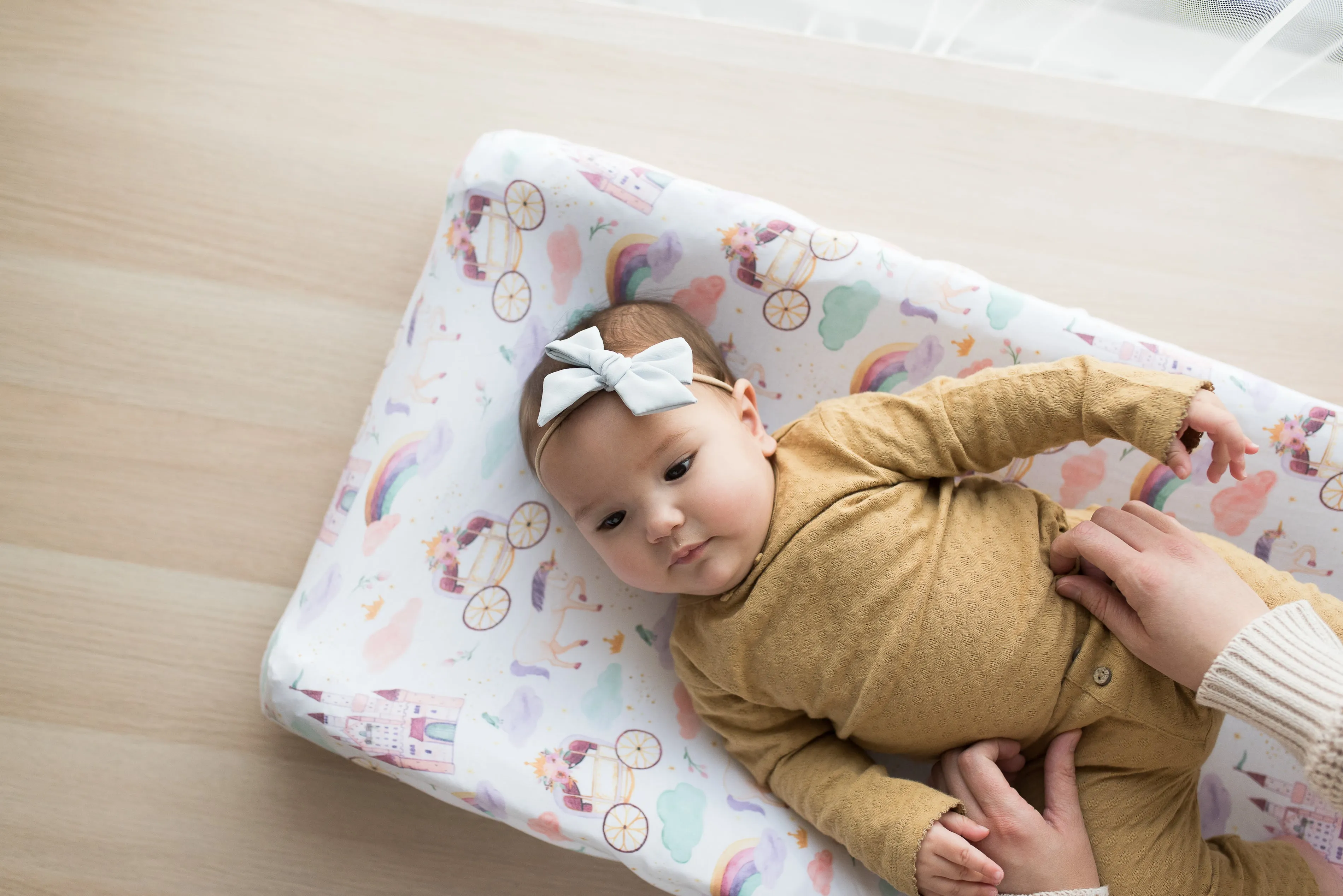 Premium Knit Diaper Changing Pad Cover - Enchanted