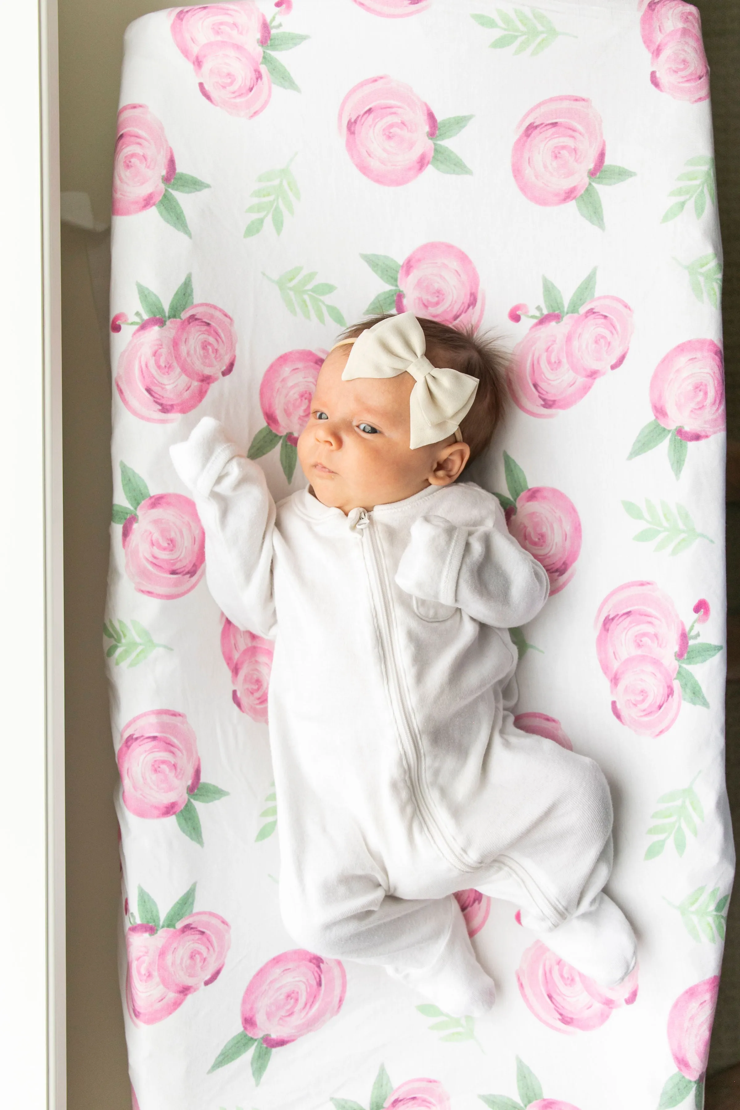 Premium Knit Diaper Changing Pad Cover - Grace
